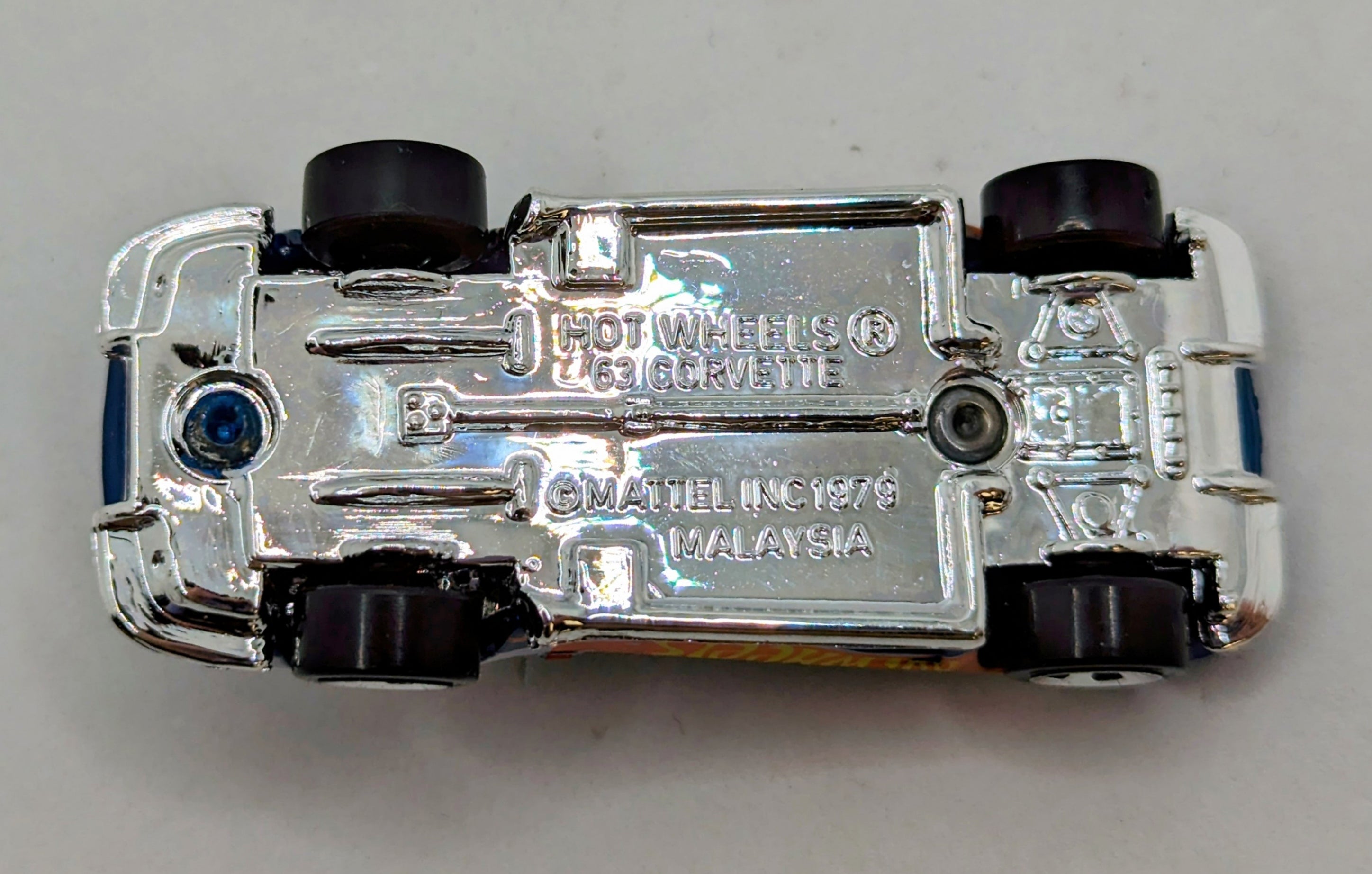 1979 Hot Wheels '63 Corvette Blue Diecast Loose Car image 3