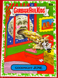 2022 Garbage Pail Kids GPK Book Worms Goodnight June 82a Green Parallel