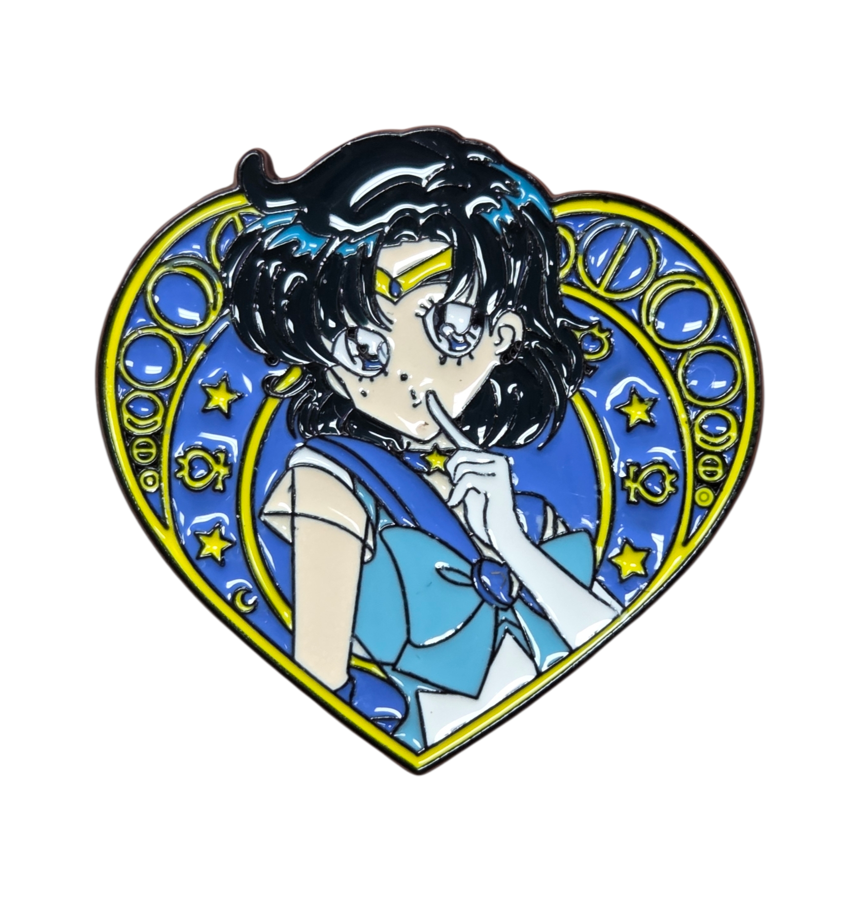 Viz Media Pretty Guardian Sailor Moon Sailor Mercury Heart Character Enamel Pin