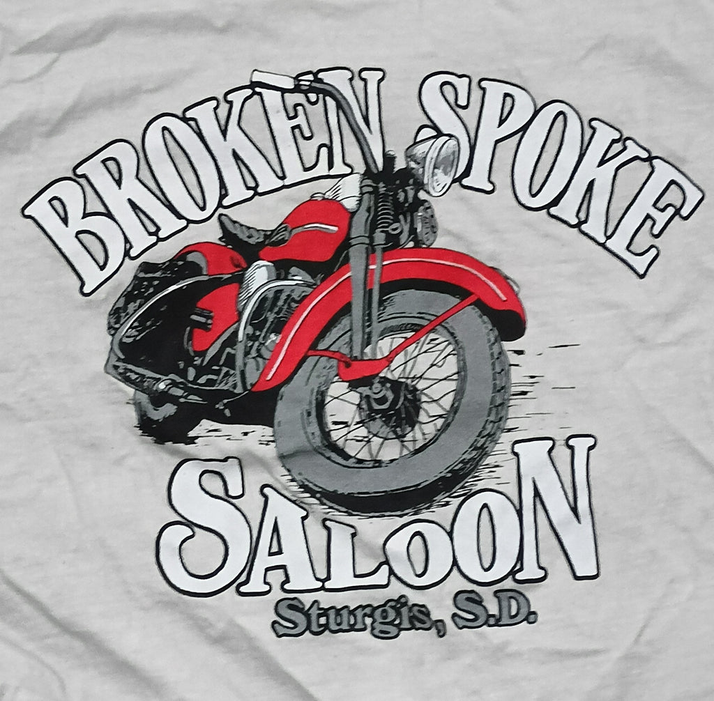 The Broken Spoke Saloon Poke n Stroke Sturgis SD Motorcycle Rally T-Shirt XL image 4