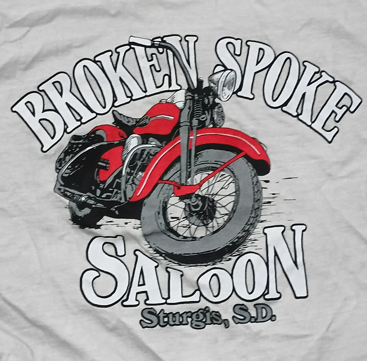 The Broken Spoke Saloon Poke n Stroke Sturgis SD Motorcycle Rally T-Shirt XL image 4