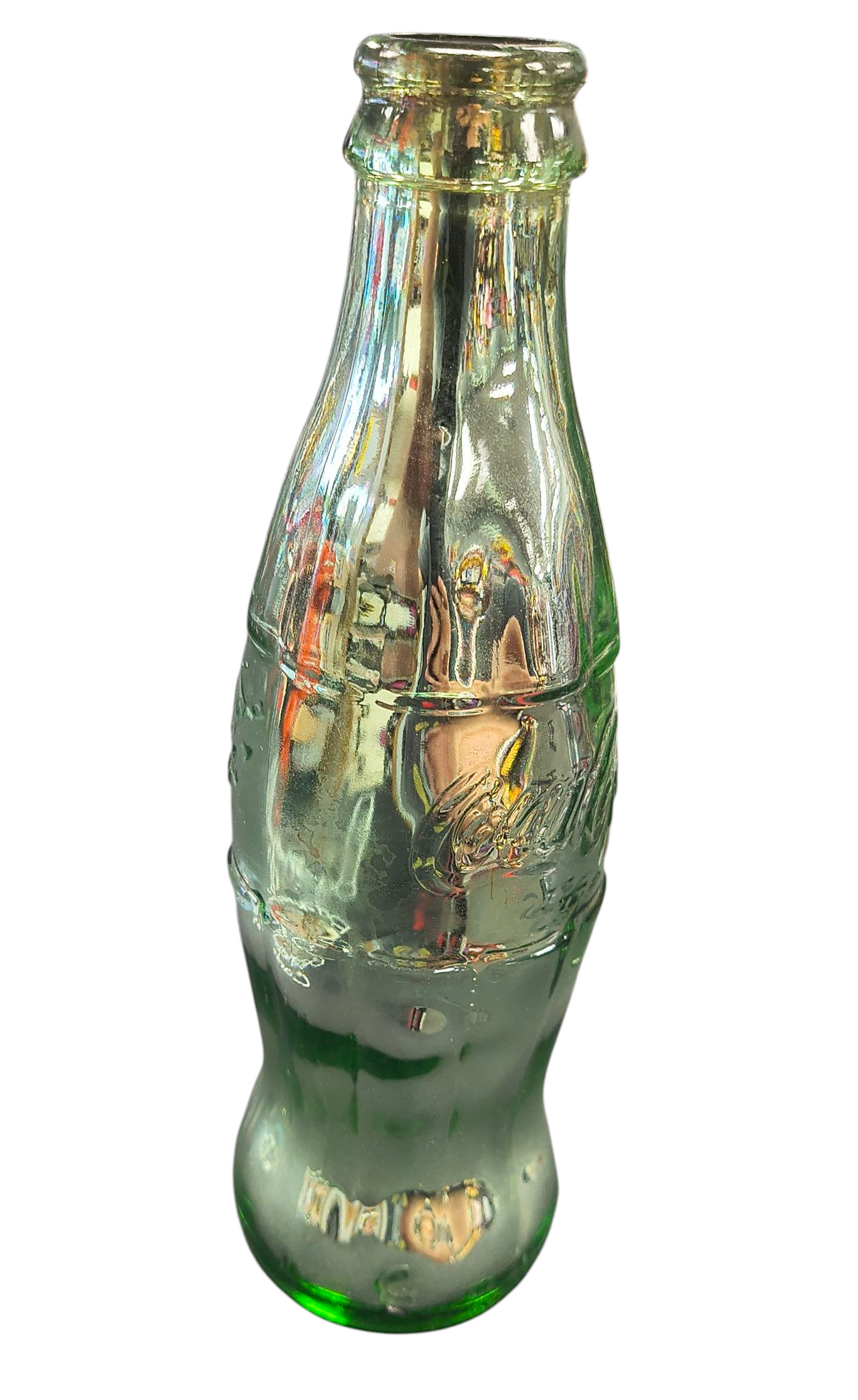 Coca Cola Charlotte NC Chrome Glass Bottle image 2