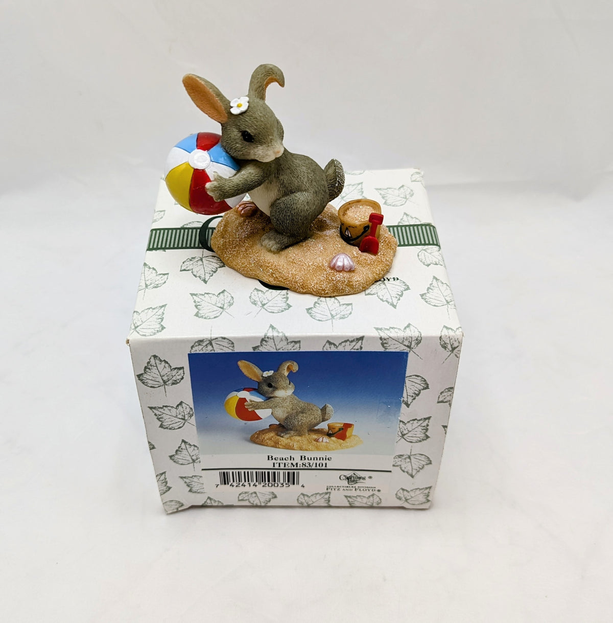 Fitz And Floyd Charming Tails Beach Bunny 83/101 image 2