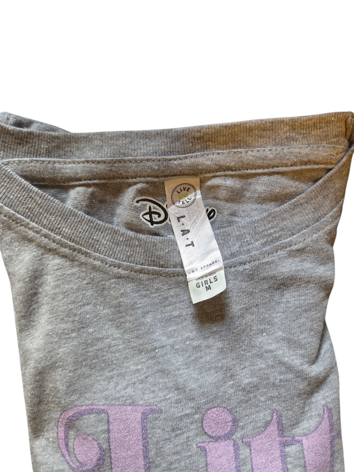 L.A.T Disney Frozen Little Sister Anna Heather T-Shirt Size Girls Medium image 3