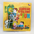 1969 Disney Learning To Tell Time Is Fun Record & Illustrated Book