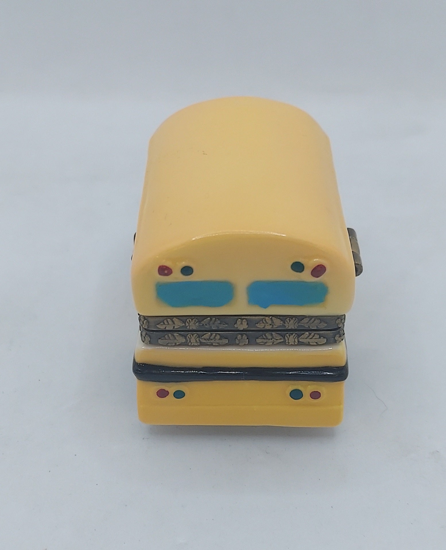 E&F Brown School Bus Ceramic Trinket Box image 3