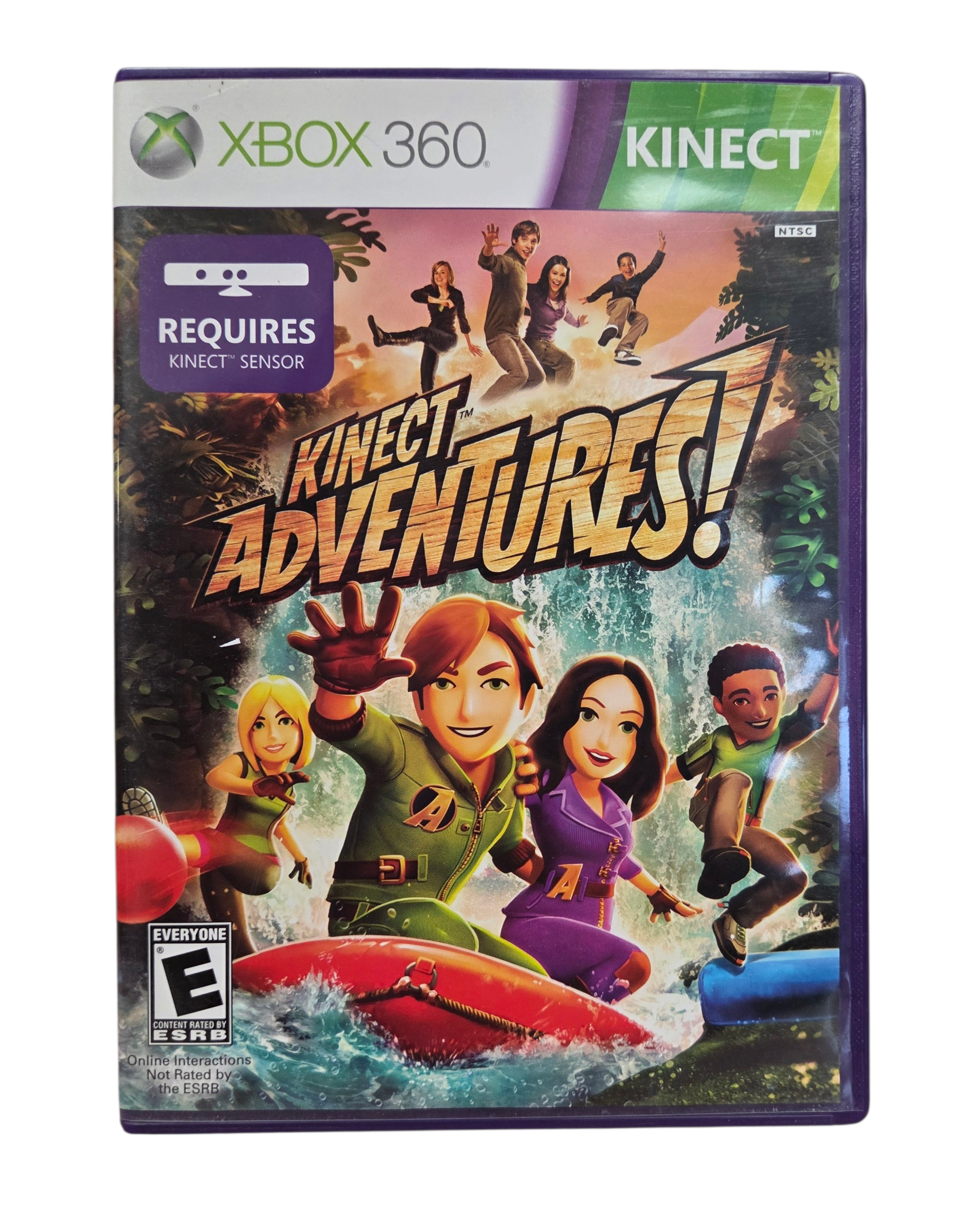 2010 Microsoft Kinect Adventures Xbox 360 w/ Sensor Calibration Card