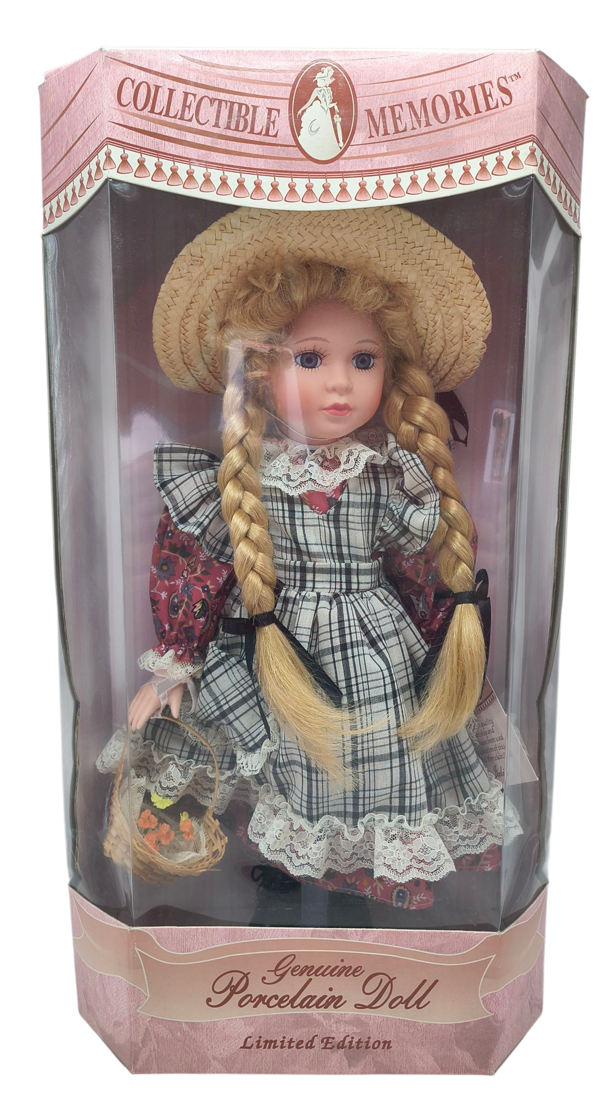 Kmart Exclusive Collectible Memories Limited Edition Porcelain Doll w/ Pigtails