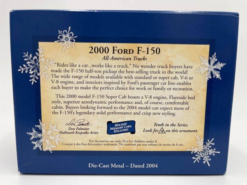 2004 Hallmark Keepsake Collector's Series 2000 Ford F-150 Ornament image 2