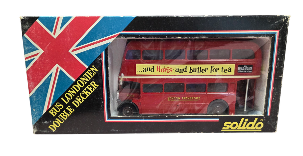 Solido And Hovis And Butter For Tea Double Decker Red Bus 1:50 Scale 4404