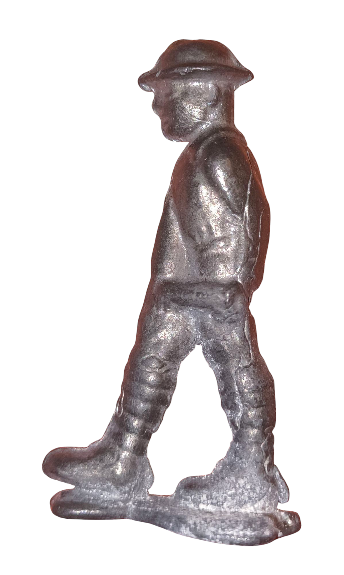 Vintage Lead Soldier Army Man Walking image 2