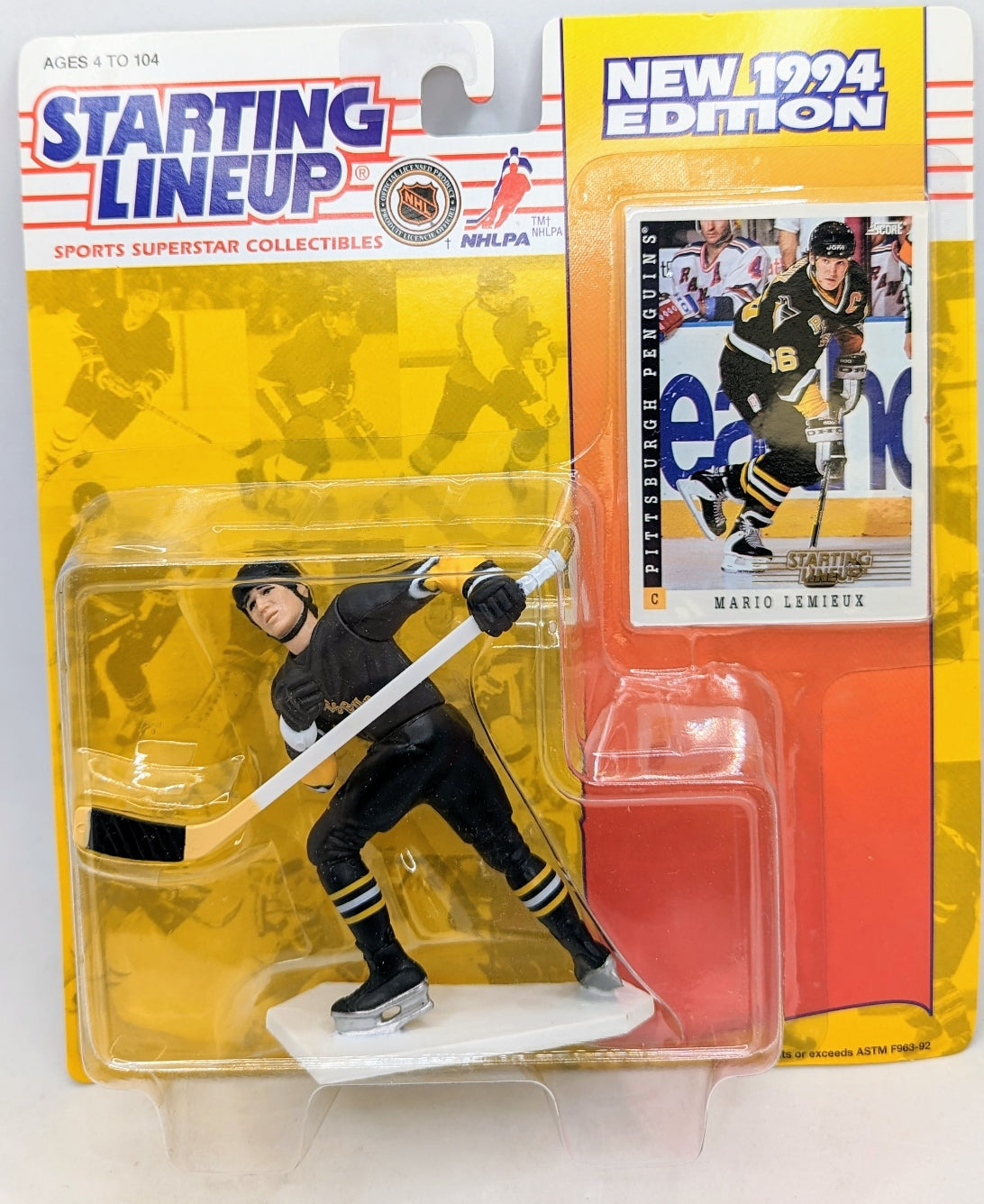 1994 Kenner Starting Lineup Mario Lemieux Pittsburgh Penguins Hockey NHL Figure