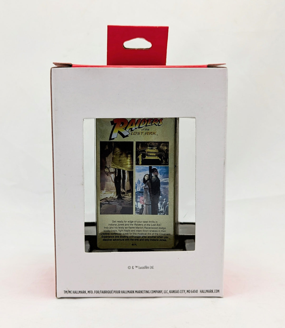 Hallmark Indiana Jones Raiders Of The Lost Ark VHS Ornament image 2