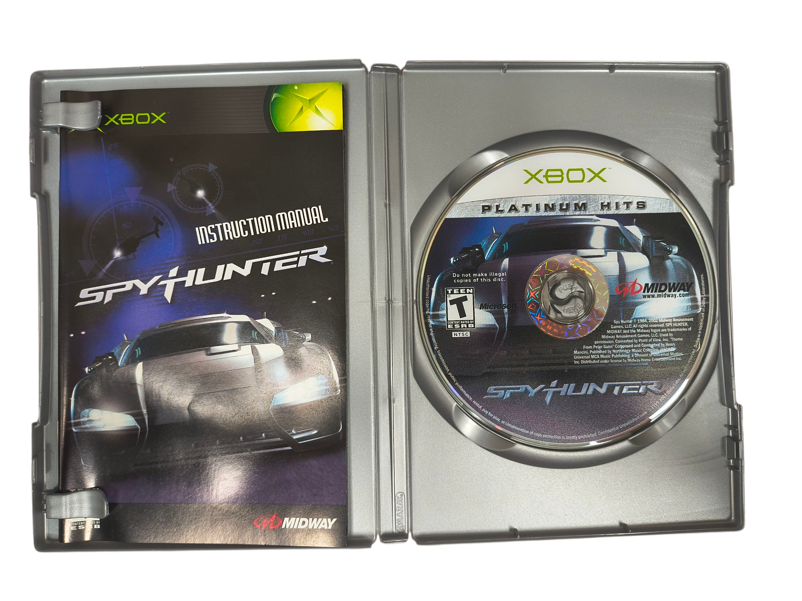 2002 Microsoft Xbox Spy Hunter Platinum Hits Complete CIB image 2