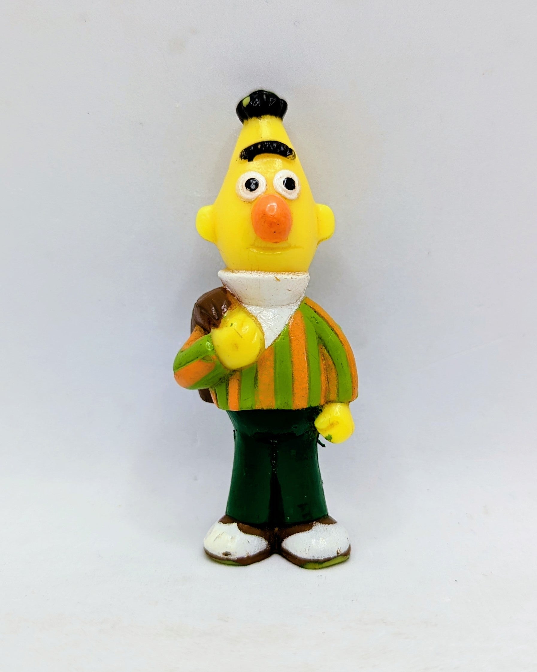 Vintage JHP Sesame Street Bert Holding Jacket 3.5" PVC Figure