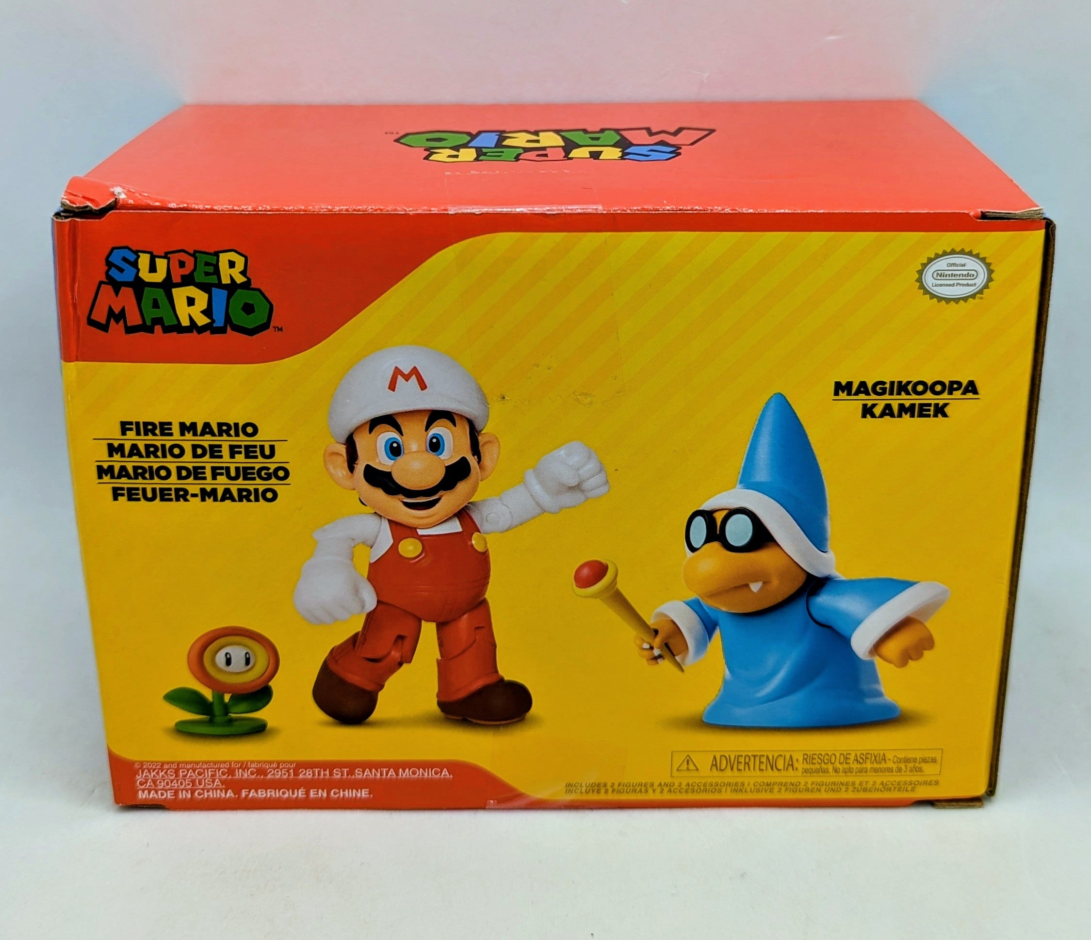 Jakks Pacific Super Mario Magikoopa Kamek & Fire Mario 2 Pack image 2