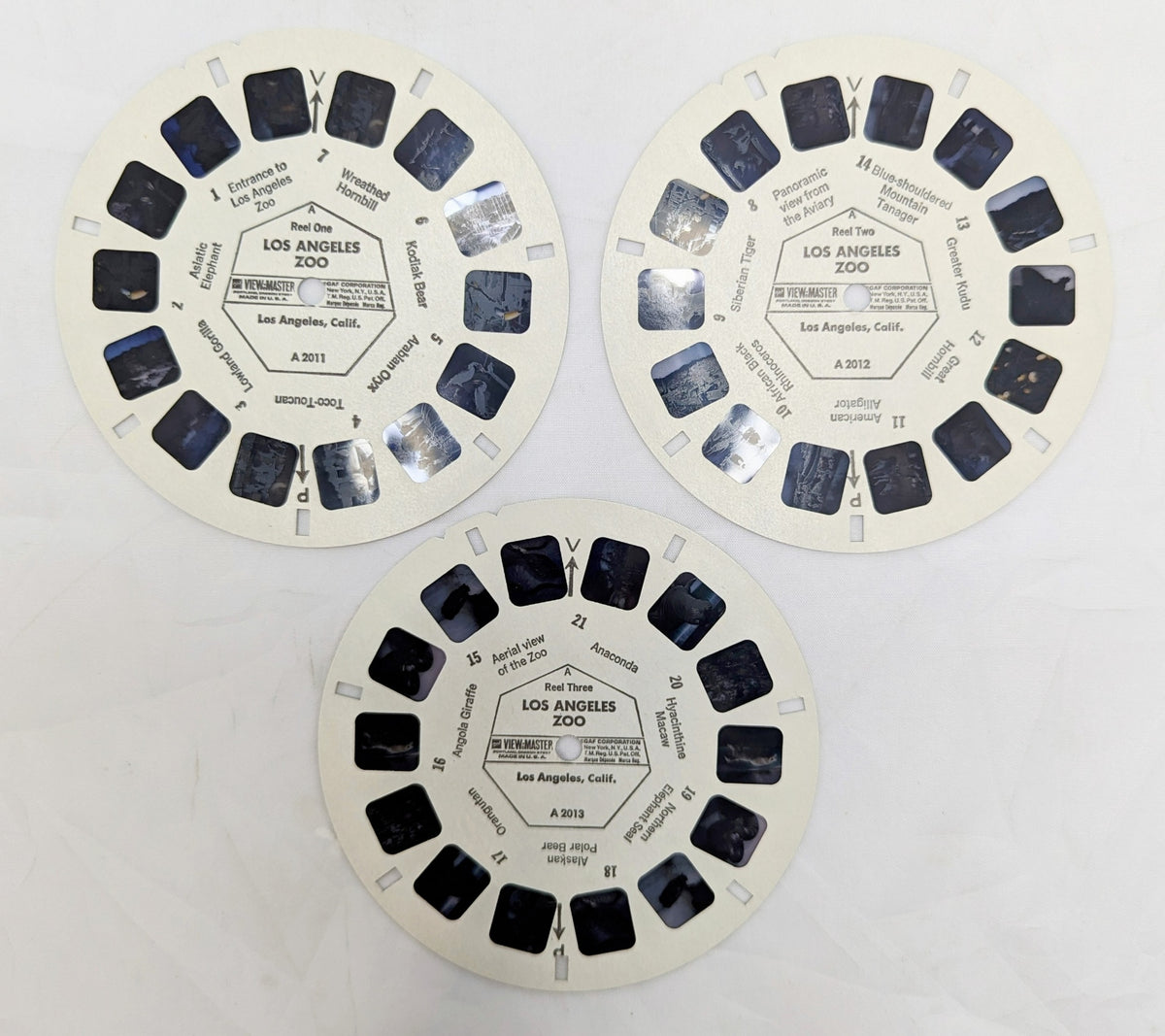 Vintage GAF View-Master Los Angeles Zoo 3 Reel Pack image 4