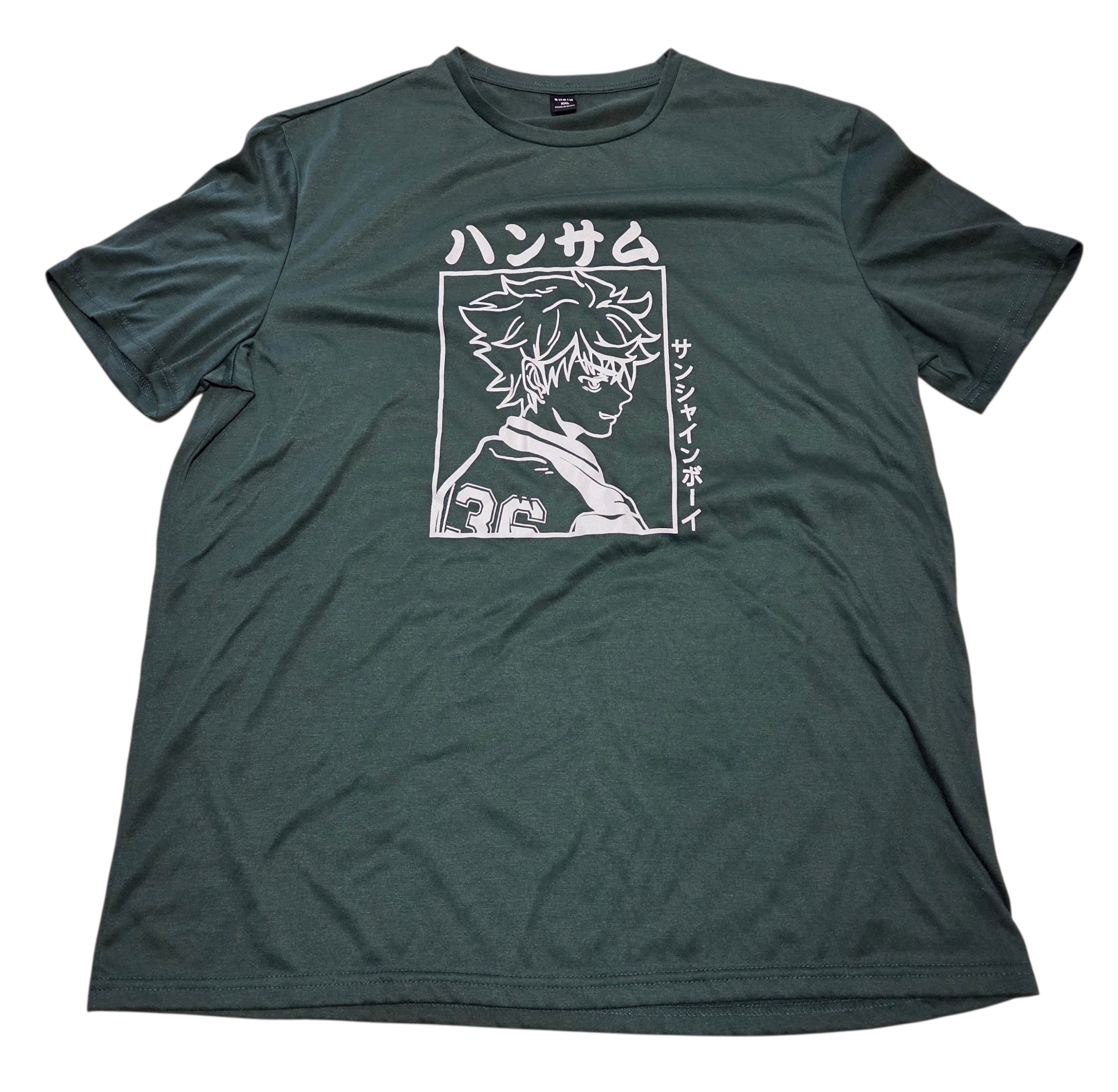 Shein Anime Hunter X Hunter Killua Zoldyck Style Green T-Shirt XXL
