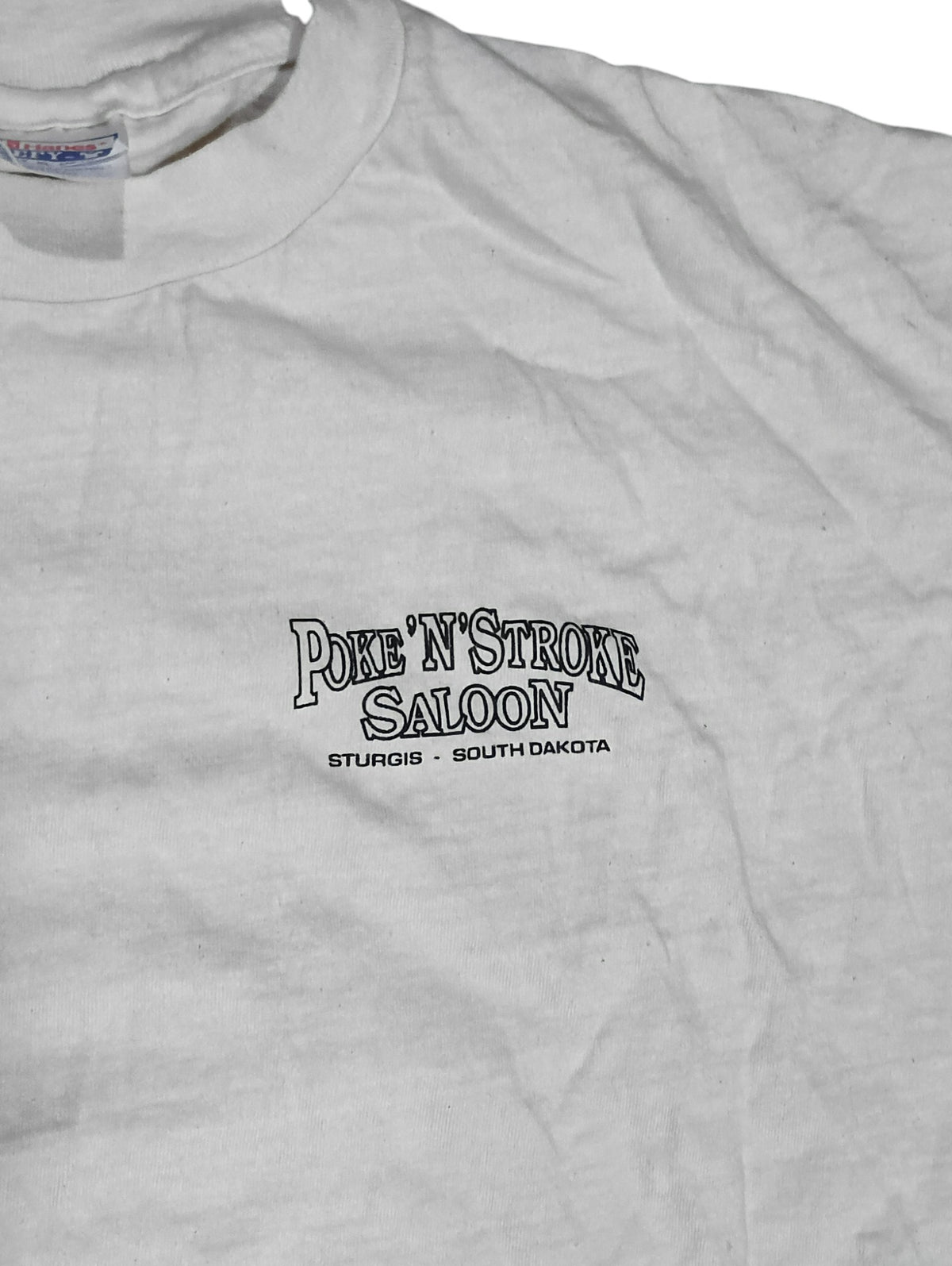 The Broken Spoke Saloon Poke n Stroke Sturgis SD Motorcycle Rally T-Shirt XL image 3