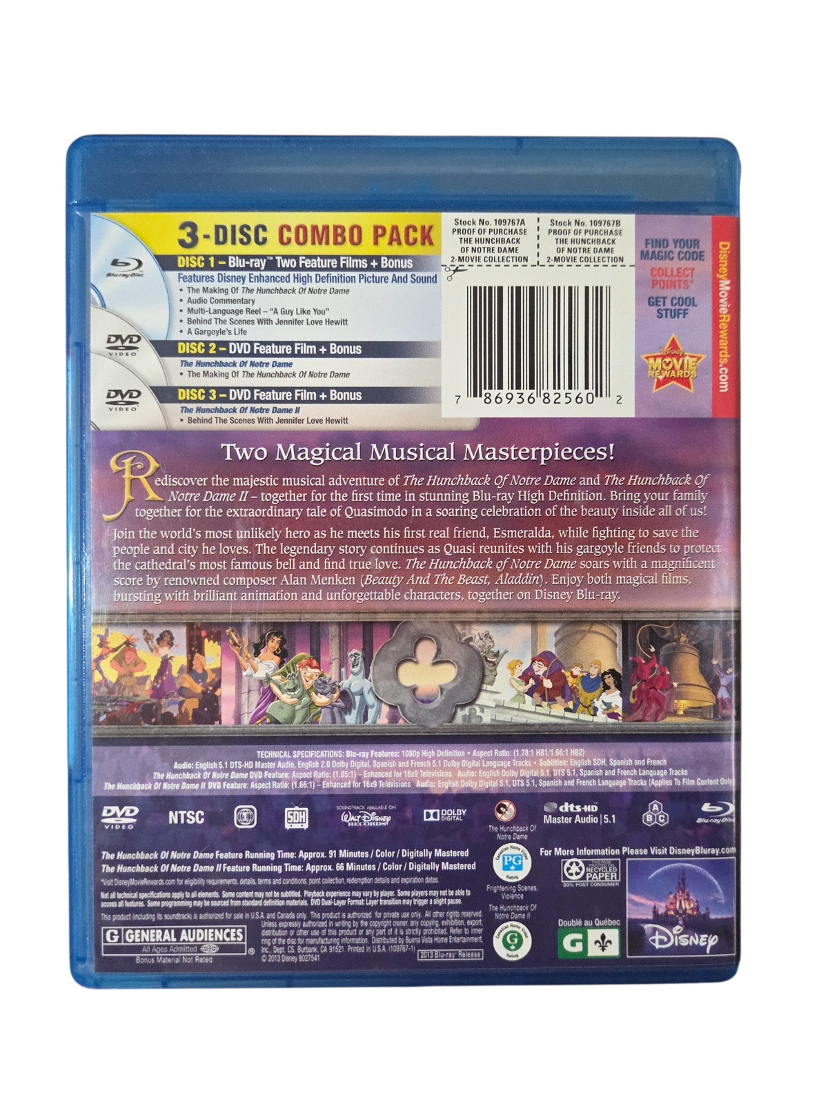 Disney The Hunchback of Notre Dame 2-Movie Collection Blu-ray image 2