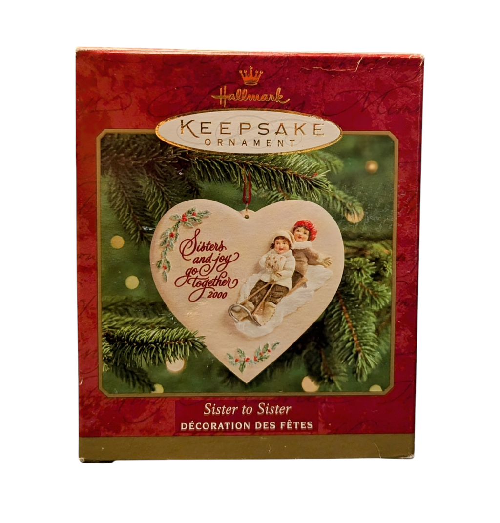 2000 Hallmark Keepsake Sister To Sister Ornament