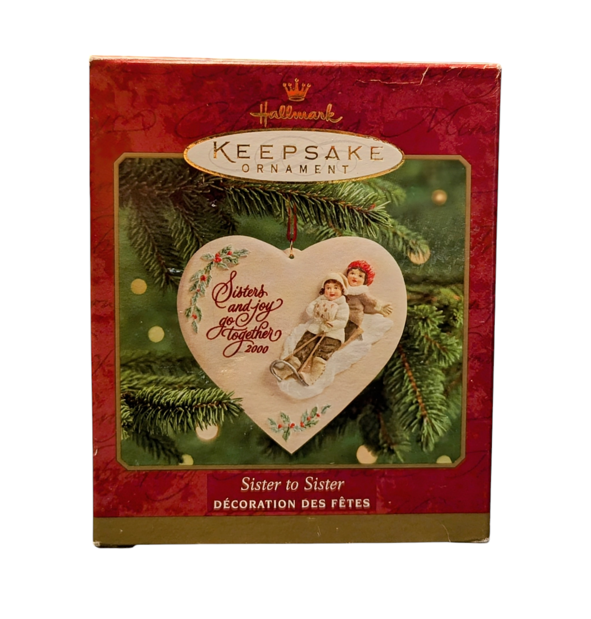2000 Hallmark Keepsake Sister To Sister Ornament