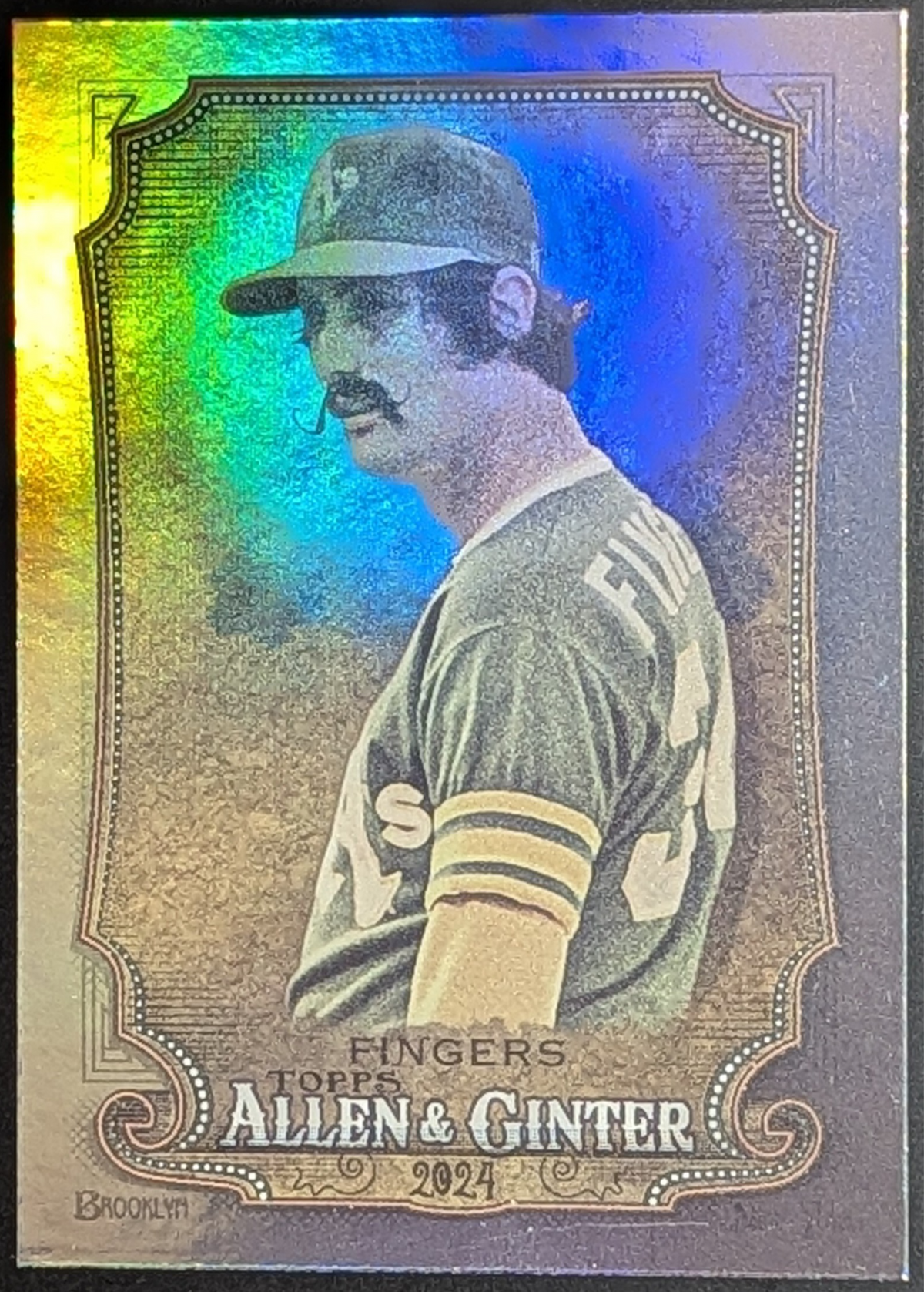 2024 Topps Allen & Ginter Hot Box Foil Rollie Fingers #327 Oakland Athletics