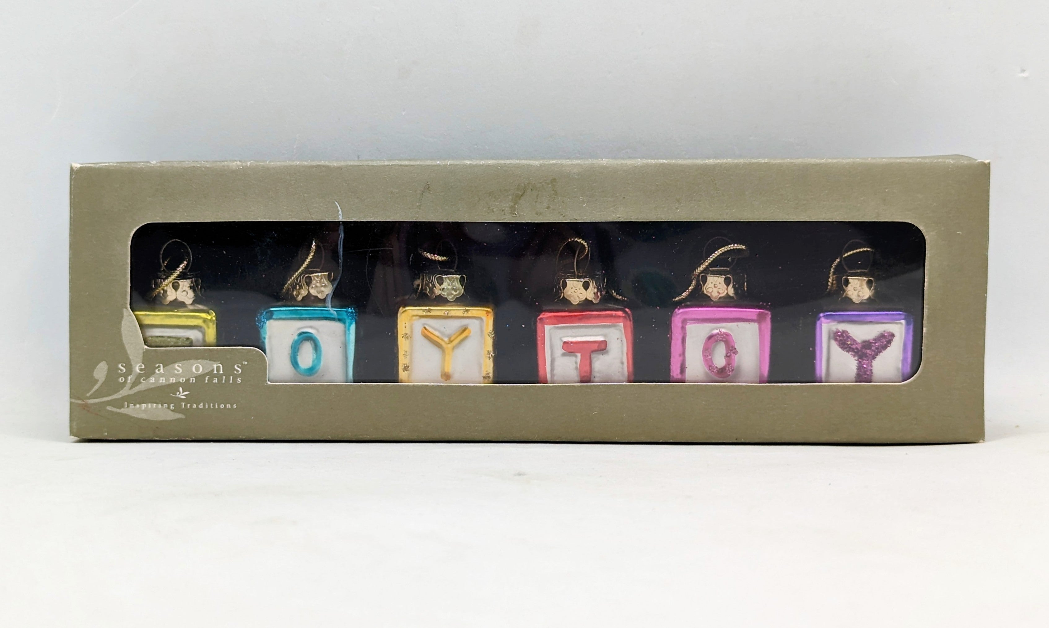 Seasons of Cannon Falls Blown Glass Toy Ornaments