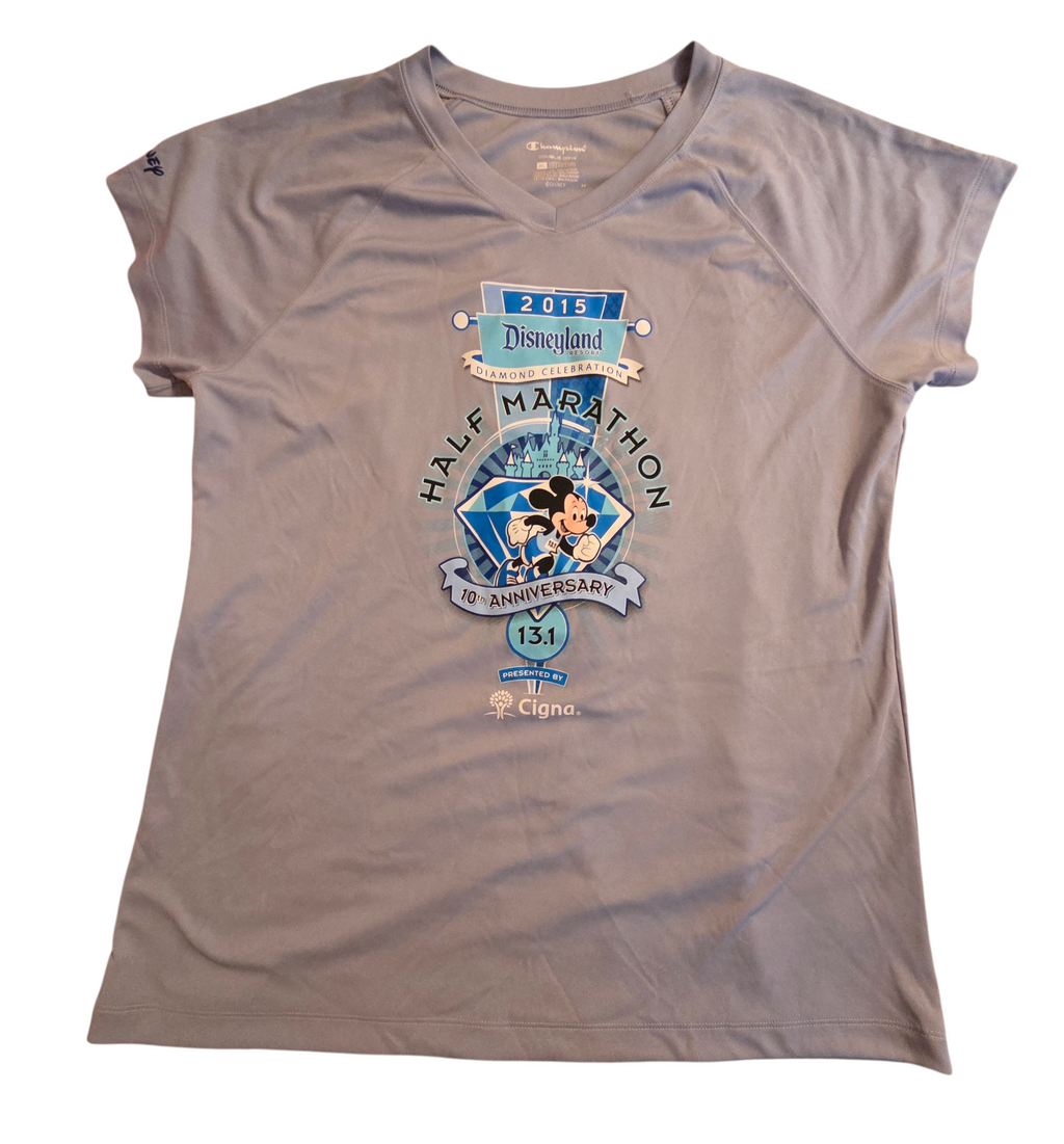 2015 Champion Cigna Disneyland Resort Diamond Celebration Half Marathon XL Shirt
