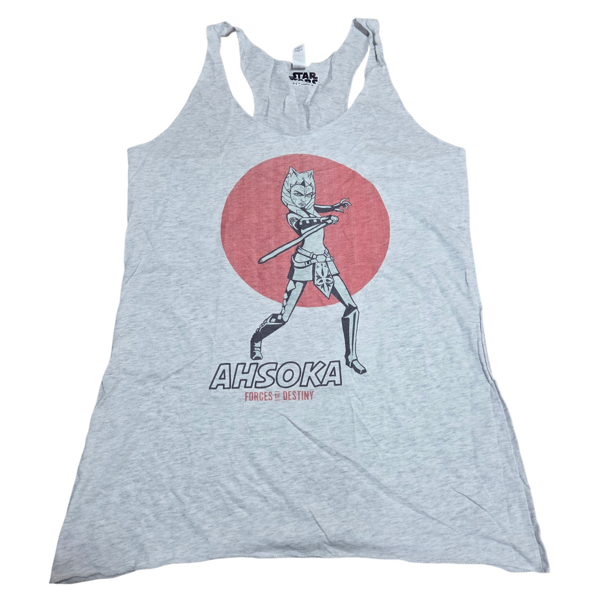 Star Wars Gray Ahsoka Forces Of Destiny Tank Top Shirt Size Medium