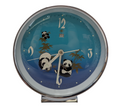 1970's Shanghai Diamond China Panda Animated Alarm Clock