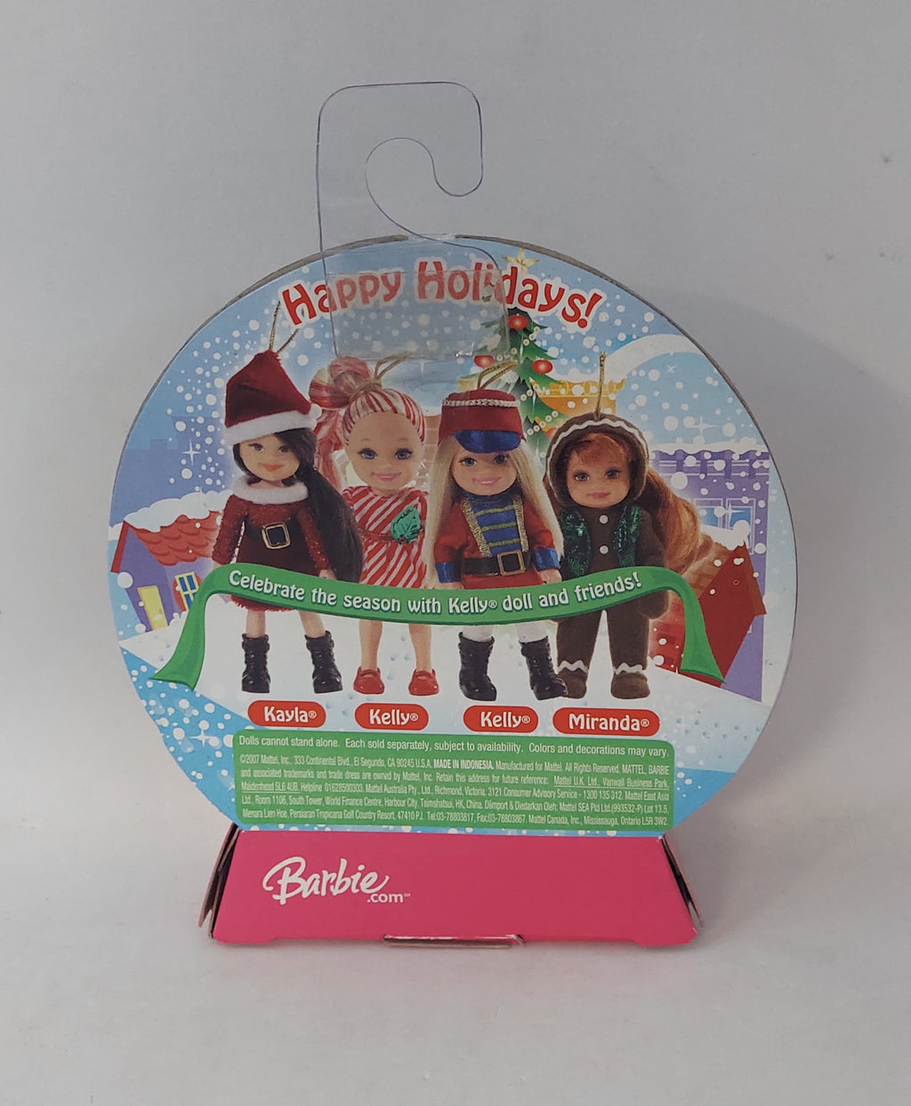 2007 Barbie Happy Holidays LFOK Kayla as Santa Ornament doll image 2