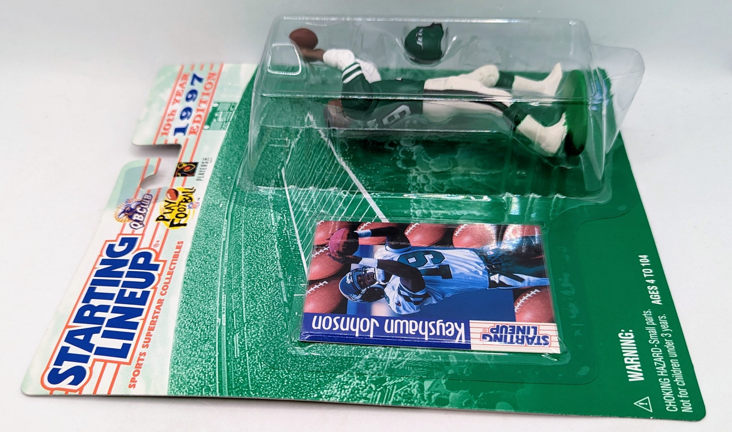 1997 Starting Lineup Keyshawn Johnson New York Jets Football Figure image 3