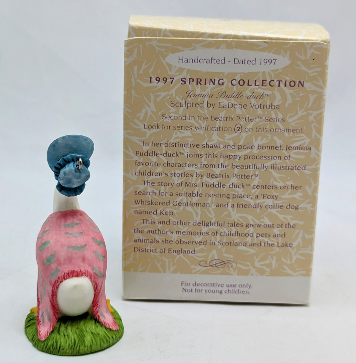 1997 Hallmark Keepsake Ornament Jemima Puddle-Duck Beatrix Potter image 2