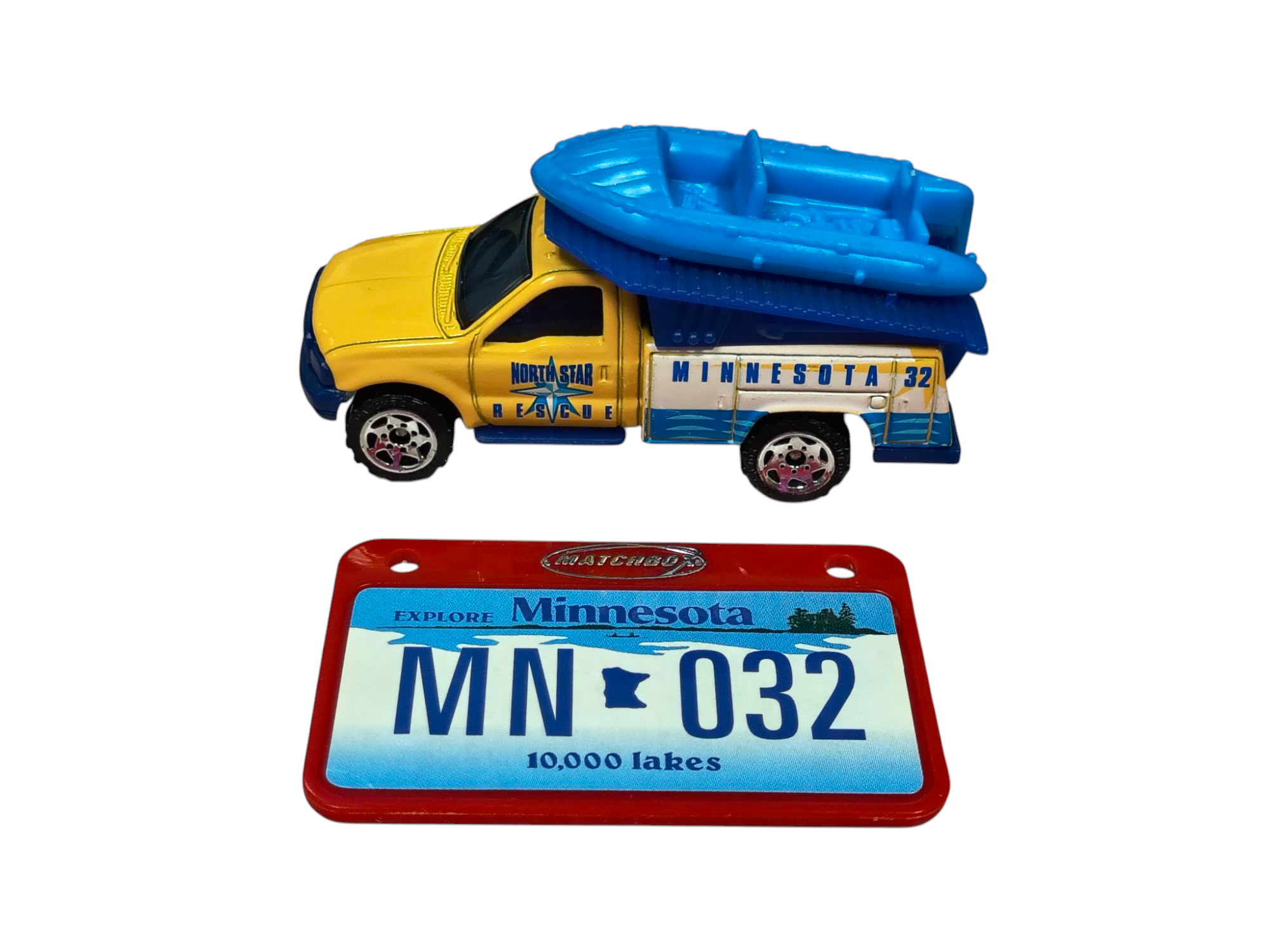 2000 Matchbox Across America Minnesota 32 North Star Rescue Truck Die Cast 1:64 image 2