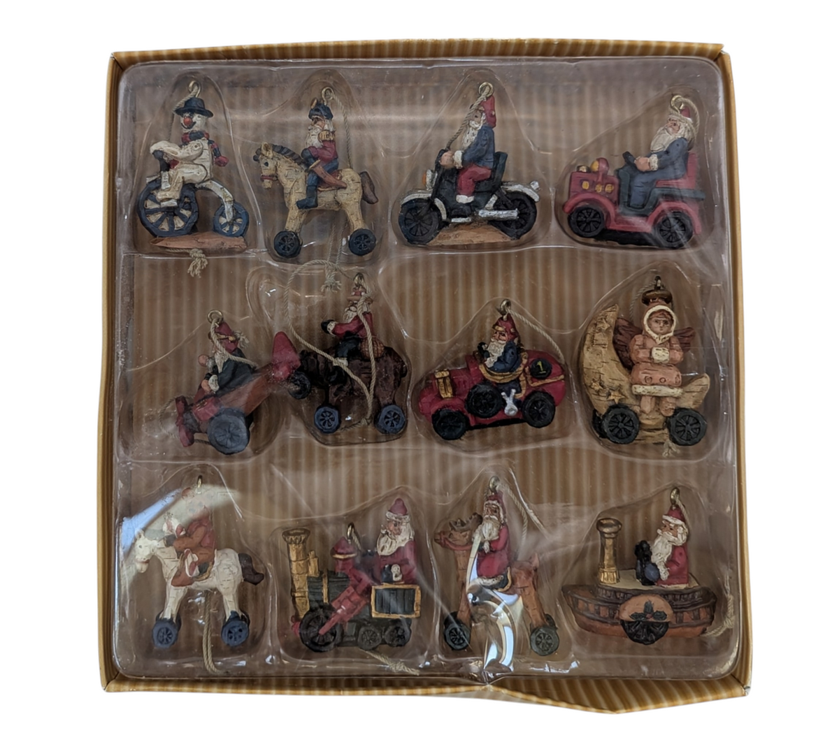 Kurt Adler Santa's World Mini Christmas Ornament Set
