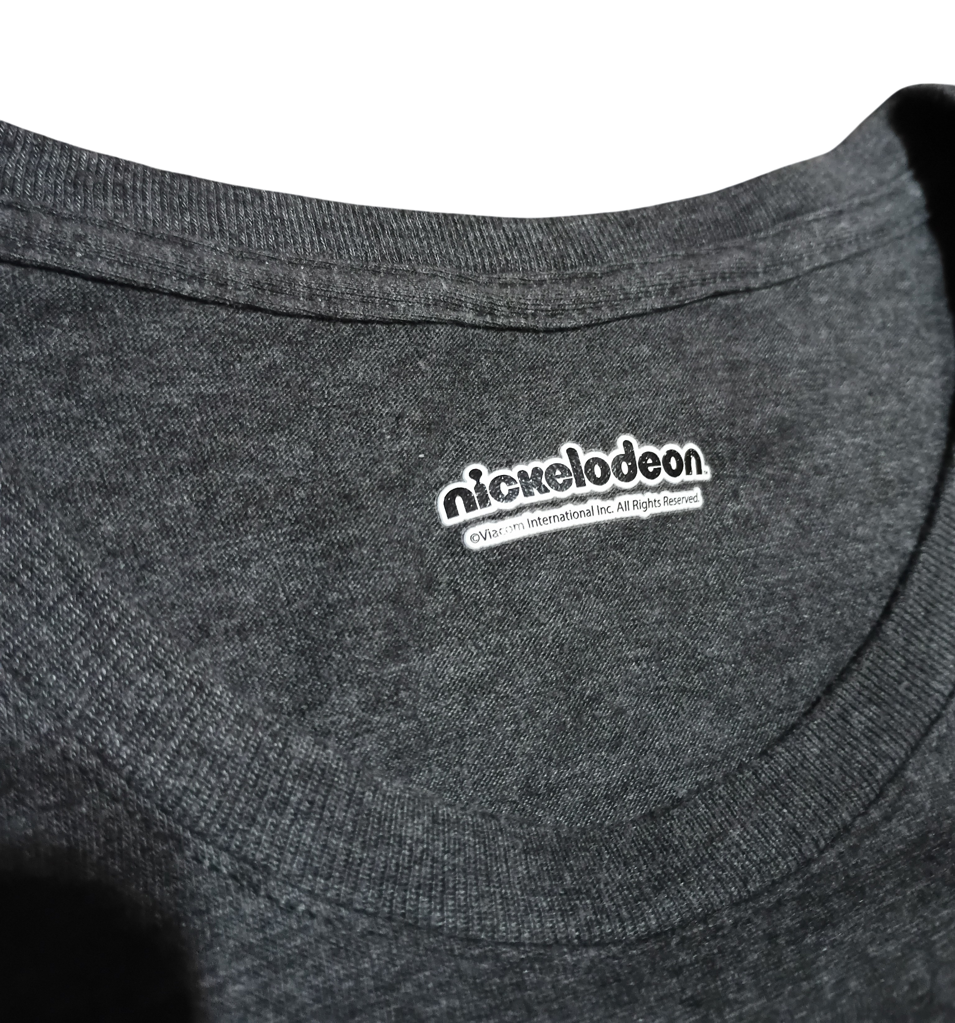 Nickelodeon Spongebob And Patrick Friendship Phrase Grey Girls Large T-Shirt image 3