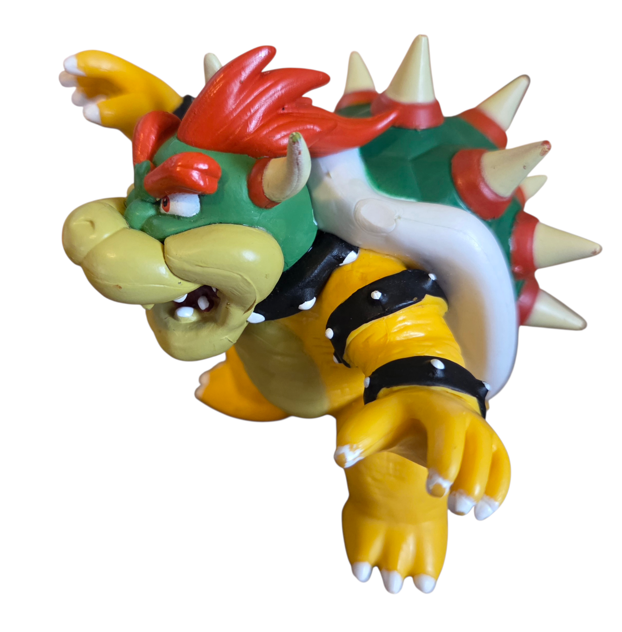 2007 Super Mario Bros 3.25" Bowser & 2" Princess Peach Waving PVC Figure Set image 5