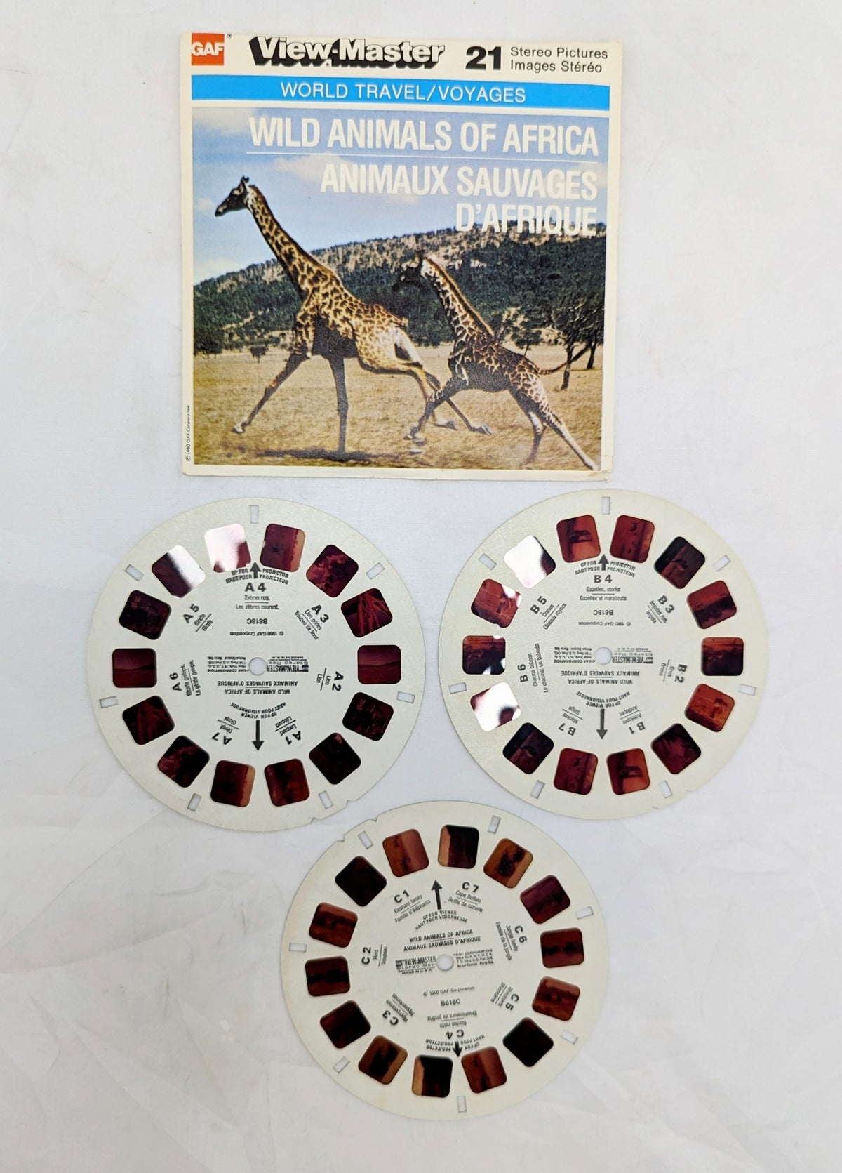 1960 View-Master Wild Animals Of Africa 3 Reel Pack image 3