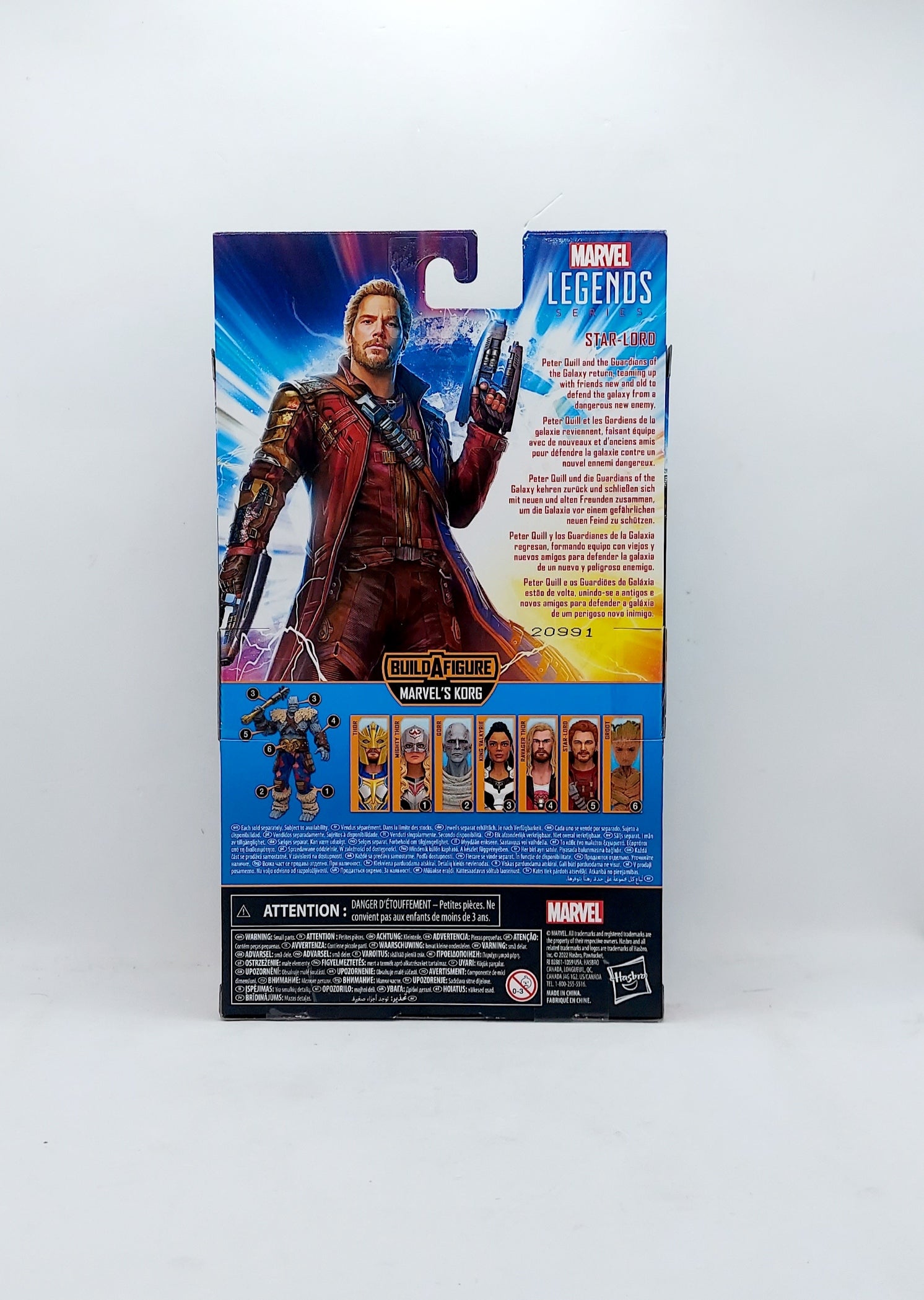 Hasbro Marvel Legends Thor Love and Thunder Star-Lord 6" Figure image 2