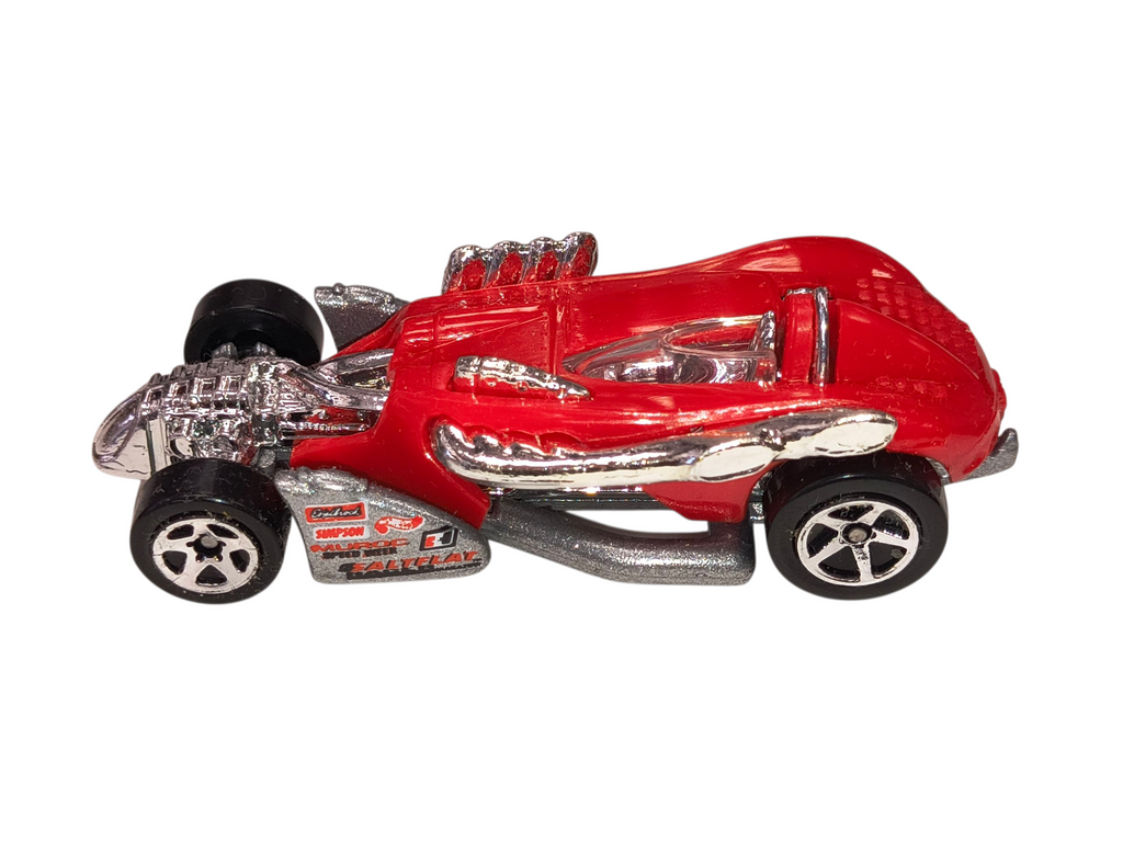 1997 Mattel Hot Wheels #520 First Editions 4/12 Saltflat Racer Red image 2
