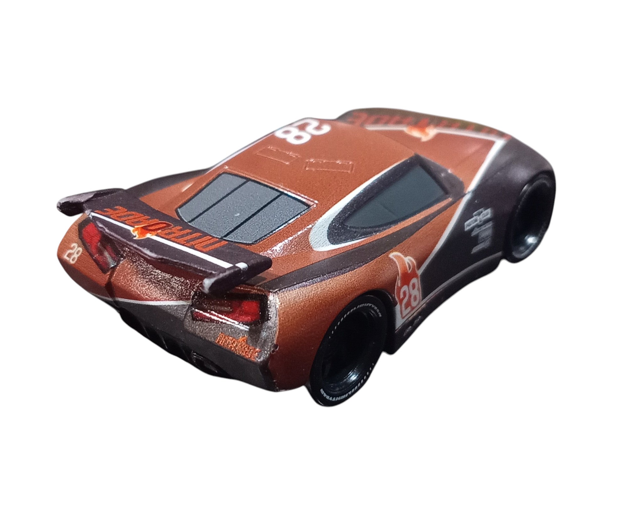 Disney Pixar Cars Tim Treadless #28 Nitroade Plastic 3" Racer image 3