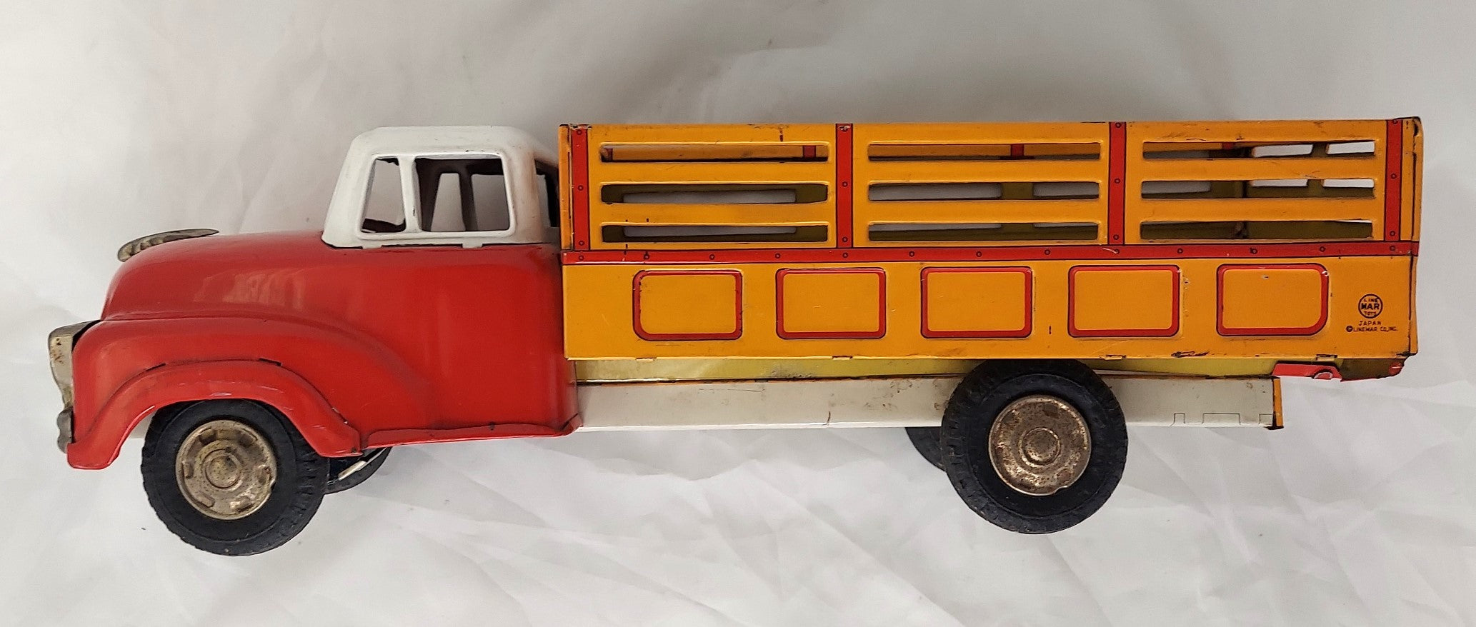 1950s Marx Linemar Tin Litho Friction Stake Truck