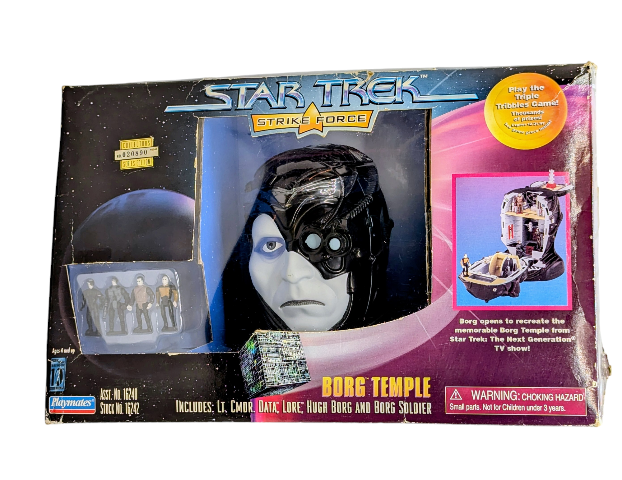 1997 Playmates Star Trek Strike Force Borg Temple Playset Collectors Edition