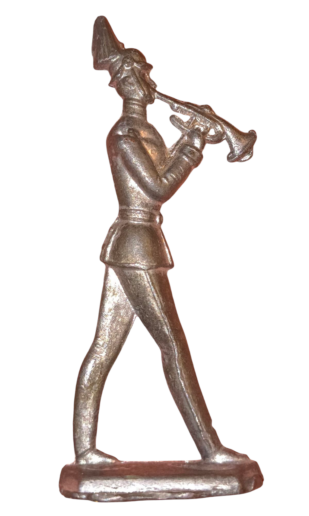 Vintage Lead Toy Soldier Marching w/ Trumpet Figurine