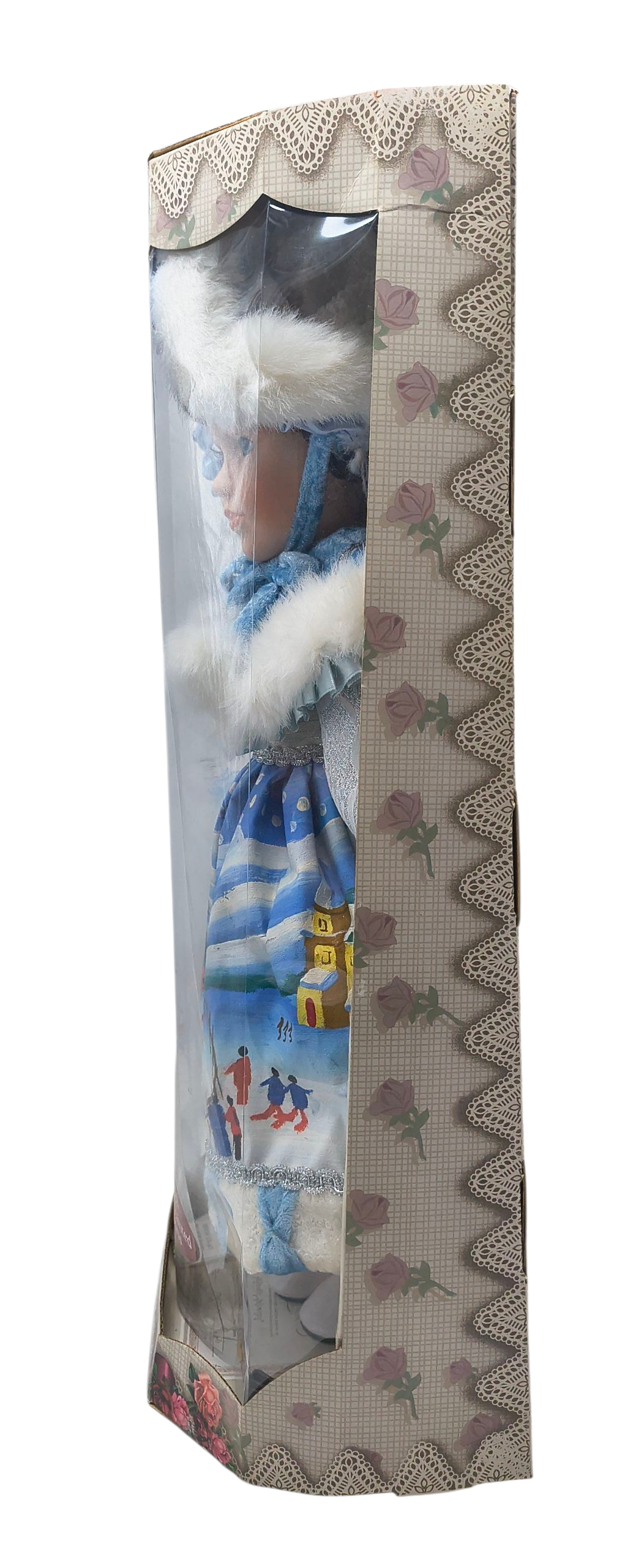Adorable Memories Bisque Porcelain Doll Holiday 18" Hand Painted Christmas Tree image 4