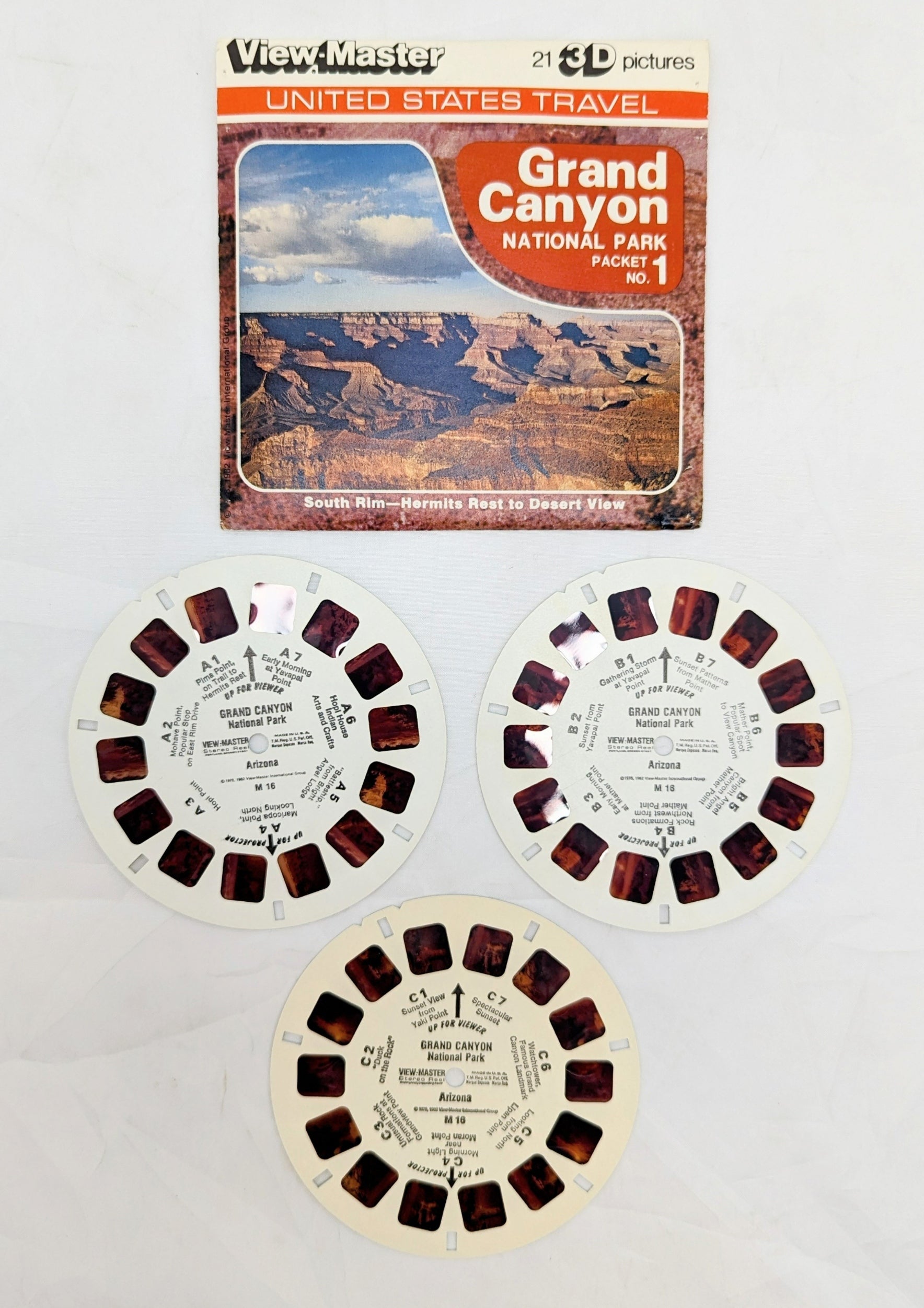 1982 View-Master Grand Canyon National Park Packet No. 1 image 4