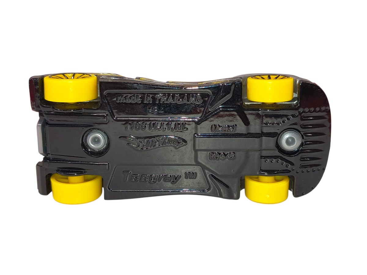 2014 Hot Wheels Nitrobot Attack Teegray Gray Yellow Lightning 1/64 image 3
