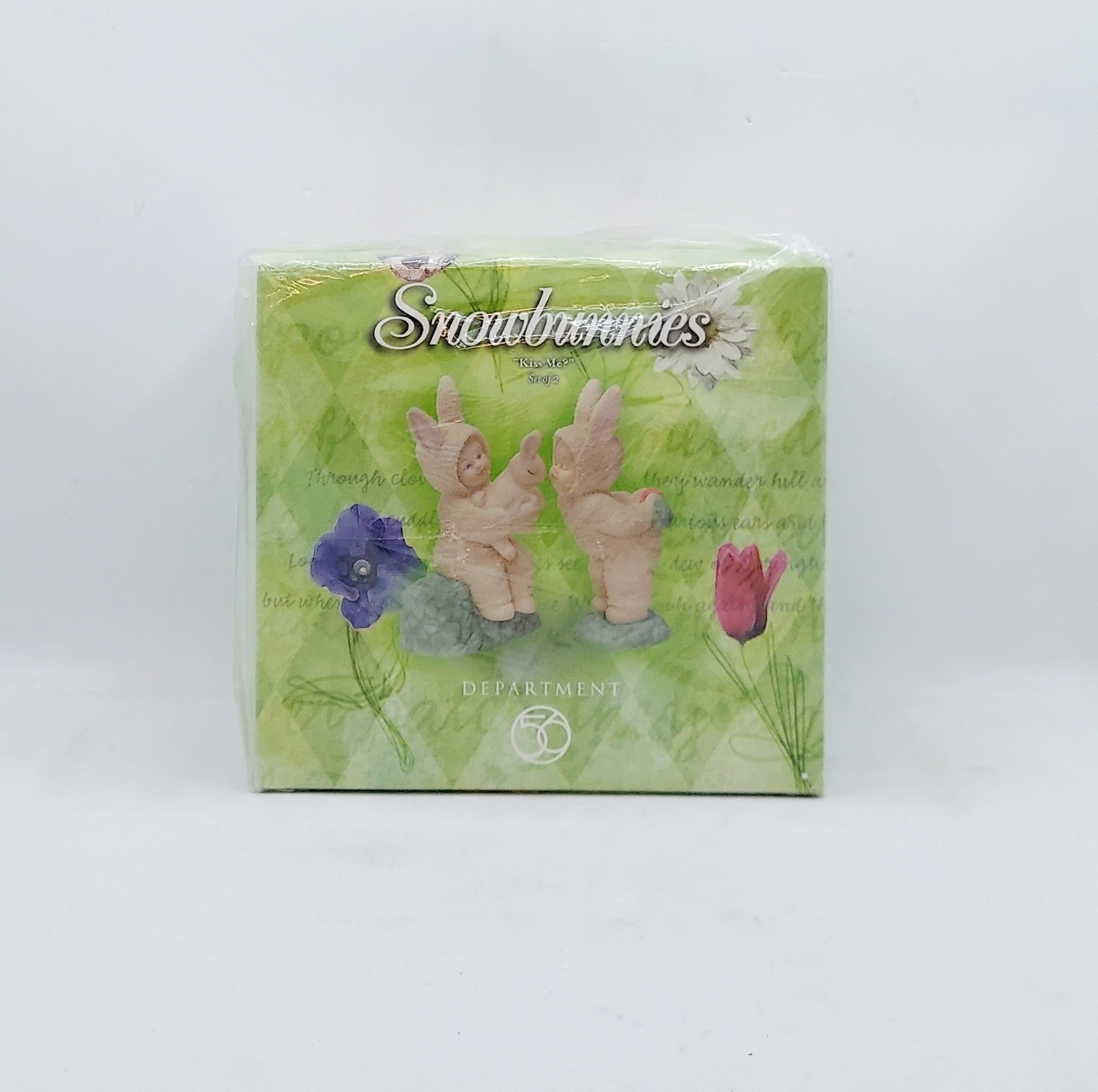 2000 Department 56 Snowbunnies Kiss Me Figurines 56.26358