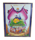 Vintage Walt Disney Classic Snow White And The Seven Dwarfs Framed Movie Poster